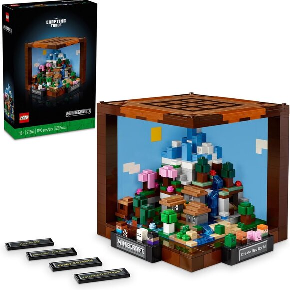 New LEGO Minecraft Crafting Table Toy Building Set 21265 Minecraft Figures, Mobs - Picture 1 of 16